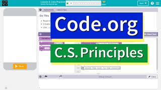 Codeorg Lesson 31 Lists Practice  Tutorial with Answers  Unit 5 CS Principles 2022 [upl. by Ettegdirb]