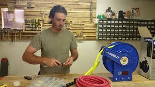 Installing the Kobalt Pneumatic Hose Reel [upl. by Bannasch]