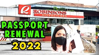 PASSPORT RENEWAL 2022 ll DFA ROBINSON NOVALICHES ll SIMPLE RENEWAL PASSPORT ONLY ll MABILIS DITO [upl. by Kerrie]