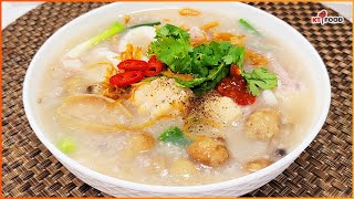 Nấu Cháo Hải Sản Cách Mới Này Ngon Sánh Mịn Đặc Biệt Bổ Dưỡng của KT Food  Seafood Congee [upl. by Phylys423]