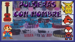 COMO HACER PULSERAS DE HILO CON NOMBRE  TUTORIAL  MILTON PAREDES CALVA [upl. by Annol940]