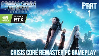 Crisis Core Final Fantasy VII Reunion English Gameplay  PC Max Settings  The Wutai Fortress [upl. by Airemat]