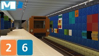 Le métro de Bruxelles dans MC  Brussels subway in MC  Line 2 amp 6 create mod [upl. by Fisa]