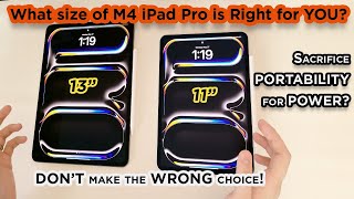 M4 iPad Pro 13” VS 11”  Which size is BEST for you [upl. by Kimber]