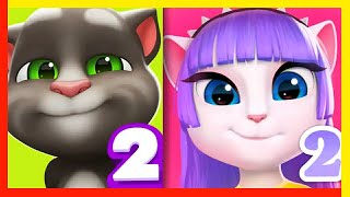 My Talking Angela 2 VS My Talking Tom 2 Android Gameplay Episode 5 [upl. by Anairo]