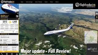 Flightradar24 Major Update Full Review [upl. by Ilarin]