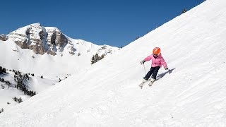 FiveYearOld Skis Rendezvous Bowl [upl. by Carmella]