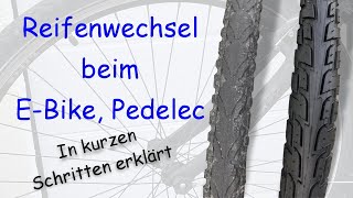 Reifenwechsel Fahrradschlauch Rad erneuern und montieren beim Fahrrad EBike Pedelec [upl. by Ceevah]