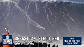 Sebastian Steudtner at Nazaré  2018 Ride of the Year Award Entry  WSL Big Wave Awards [upl. by Skylar]