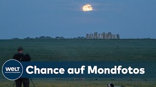 GRÖSSTER VOLLMOND DES JAHRES Blutmond Wie und warum ist der Mond heute so besonders I WELT News [upl. by Aroda]