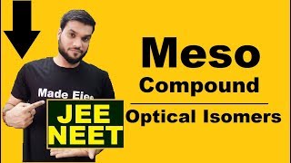 Meso Compound  Optical Isomers  Organic Chemistry  NEET JEE AIIMS [upl. by Starks]