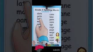 Grade 4 Spelling Words Lesson 1 [upl. by Dammahom]