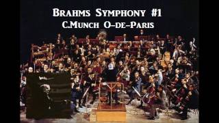 JBrahms Symphony1  CMunch OdeParis  1968 [upl. by Bernardina703]