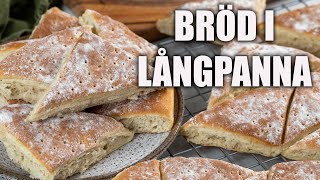 Bröd i långpanna  Saftigt gott bröd med havregryn och rågsikt [upl. by Alford916]