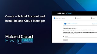 Roland Cloud HowTo Create a Roland Account [upl. by Feingold]