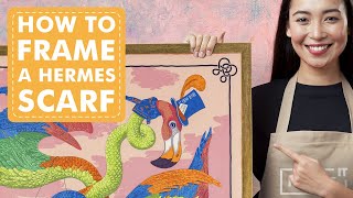 How to Frame a Hermes Scarf [upl. by Feinstein909]