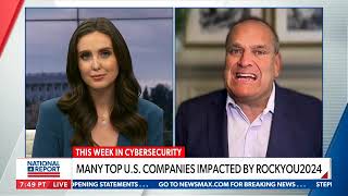 Interview on NewsMax regarding the Rockyou 2024 Data Dump of 10 billion passwords [upl. by Babbette593]