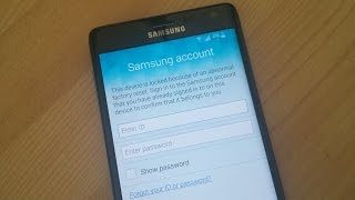 Disable Bypass Reactivation Lock Samsung Account Lock on any Samsung Galaxy Device [upl. by Verge]