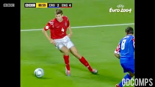 Steven Gerrard vs Croatia N Euro 2004  English Commentary [upl. by Sybila]