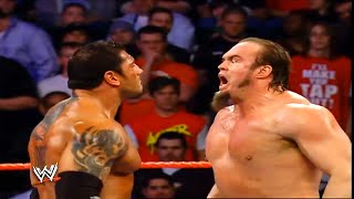 Batista Vs Gene Snitsky Mar 14 2005 WWE RAW [upl. by Tnecillim418]