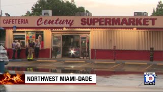 Firefighters respond to supermarket fire in MiamiDade [upl. by Anyehs293]