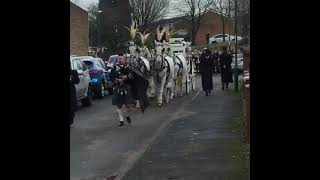 Flower of Scotland Funeral Procession  The Derbyshire Piper [upl. by Auqenehs527]