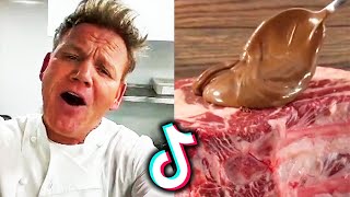 Newest Gordon Ramsay reactions to bad TikTok cooking [upl. by Rosalyn999]