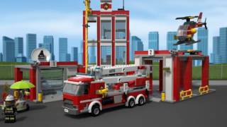 Bombeiros  LEGO City  60110 Por [upl. by Eivlys]