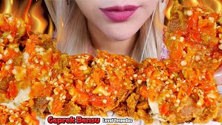 LEVEL TERPEDAS‼️ ASMR AYAM GEPREK BENSU SAMBAL ORIGINAL💥😋 SPICY CRUSHED FRIED CHICKEN🌶 [upl. by Leon]