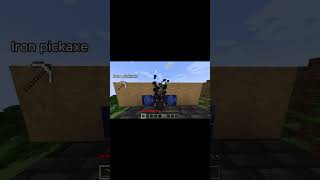 Pickaxe Vs Obsidian minecraft minecraftbuilding [upl. by Cornwell]