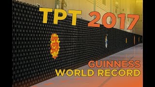 Behind the Guinness World Record Event  TPT 2017 150000 Dominoes [upl. by Cirdek]