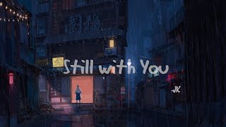 still with you by bts jk but under an umbrella and its raining  eng lyrics [upl. by Enar]