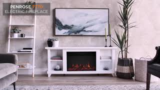 Real Flame Penrose Slim Electric Fireplace TV Stand [upl. by Sello]