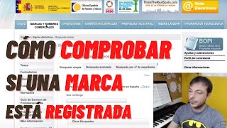 🔧 Cómo comprobar si una marca de empresa está registrada [upl. by Pegg]