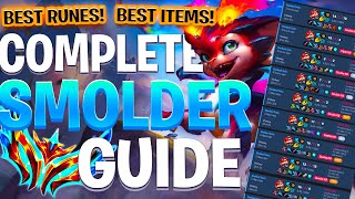 The COMPLETE GUIDE to SMOLDER RUNES ITEMS COMBOS from a CHALLENGER ADC [upl. by Heyward892]