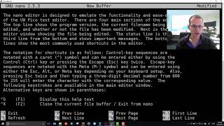 nano for Text Editing in Ubuntu [upl. by Arv262]