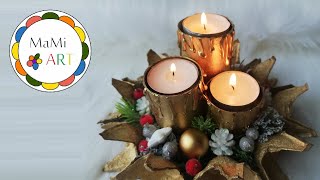 🎄 ŚWIĄTECZNA DEKORACJA Z RECYKLINGU 🎄Niesamowite rękodzieło DIY na Boże Narodzenie🎄 [upl. by Helsie]