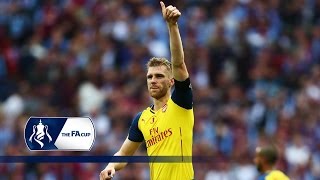 Per Mertesacker header  Arsenal 40 Aston Villa  Goals amp Highlights [upl. by Ise]