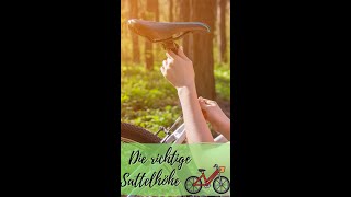 Die richtige Sattelhöhe 🚲✔️ [upl. by Christmann957]