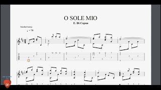 O Sole Mio  Guitar Pro Tab [upl. by Rocca]