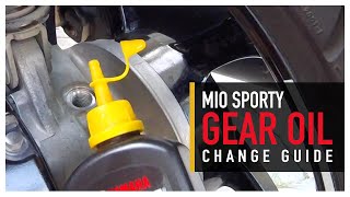 Mio Sporty Gear Oil Change Guide [upl. by Lesak]