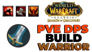 Warrior PvE DPS Build Season of Discovery  Wolrd of Warcraft [upl. by Ahsimot]