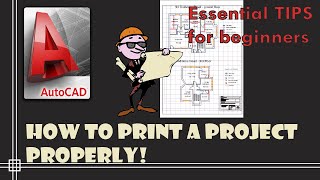 Autocad  How to print properly Scale the paper [upl. by Miof Mela]