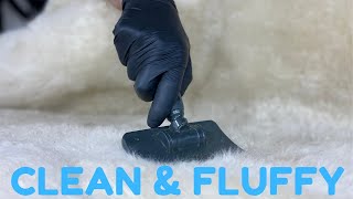 The EASIEST Way to Clean a Sheepskin Rug [upl. by Alison]