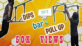 Removable Chin Up  Dips Bar  DIY Making [upl. by Atinot]