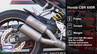 Top 7 Full Exhaust Sound Honda CBR 650R  Akrapovic SCProject Yoshimura Austin Racing Arrow [upl. by Luanne681]