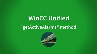 WinCC Unified V16 display number of active alarms [upl. by Richard]