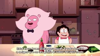 Steven Universe  Cooking with Lion Sub Esp [upl. by Cutlip]