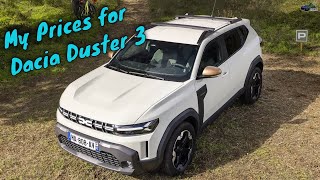 2024 Dacia Duster Expression amp Essential Prices [upl. by Nahttam]