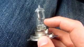 Halogen Headlight Bulb  Review H4 12v 6055W [upl. by Bobbette]